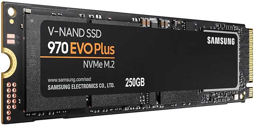 SSD Накопитель Samsung 970 EVO Plus, 250Gb, M.2 2280, PCI-E x4, SSD (MZ-V7S250B)