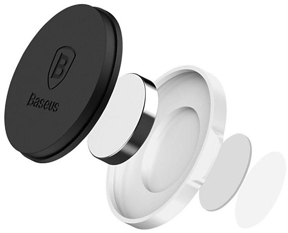 Магнитный автомобильный держатель Baseus Small ears series Magnetic suction bracket SUER-C0S Silver (Серебристый)