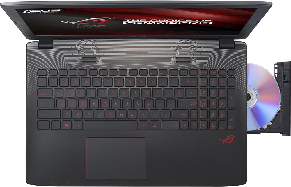 Игровой ноутбук Asus ROG GL552VX-DM363T ( Intel Core i5 6300HQ/4Gb/1000Gb HDD/nVidia GeForce GTX 950M/15,6"/1920x1080/DVD-RW/Windows 10) Черный