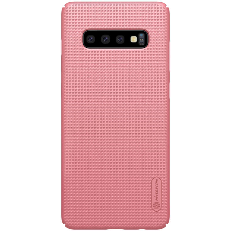 Накладка Nillkin Super Frosted Shield для Samsung Galaxy S10 Plus Розовый