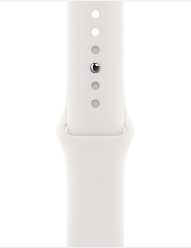 Умные часы Apple Watch SE GPS 44mm Aluminum Case with Sport Band White (Серебристый/белый)