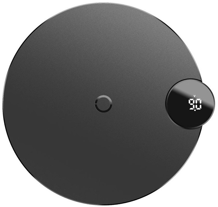 Беспроводная зарядка Baseus Digtal LED Display Wireless Charger Black (Черный)
