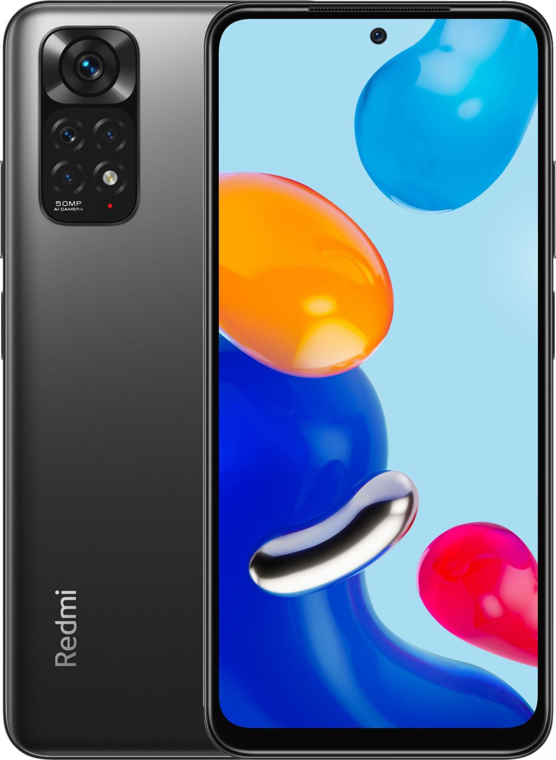 Смартфон Xiaomi Redmi Note 11 4/64GB (без NFC) Global Graphite Gray (Серый  графит)