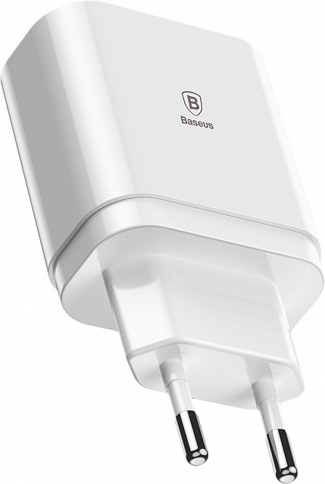 Сетевая зарядка Baseus CCALL-BH02 Mirror Lake Intelligent Digital Display White (Белый)