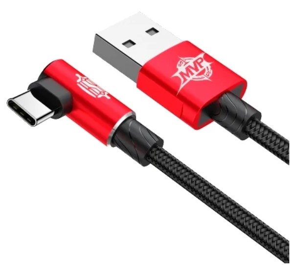 Кабель Type-C Baseus CATMVP-A09 Baseus MVP Elbow USB - USB Type-C 1м Red (Красный)