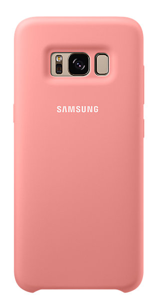 Силиконовая накладка Silicon Silky And Soft-Touch Finish для Samsung Galaxy S8 Розовый