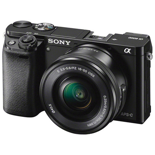 Беззеркальный фотоаппарат со сменной оптикой Sony Alpha ILCE-6000 Kit Черный