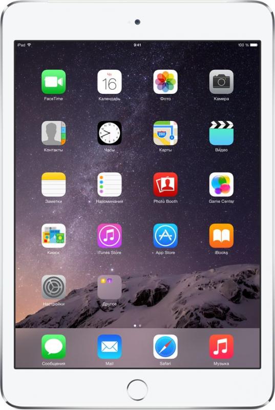 Планшет Apple iPad Mini 3 Wi-Fi 128GB Silver
