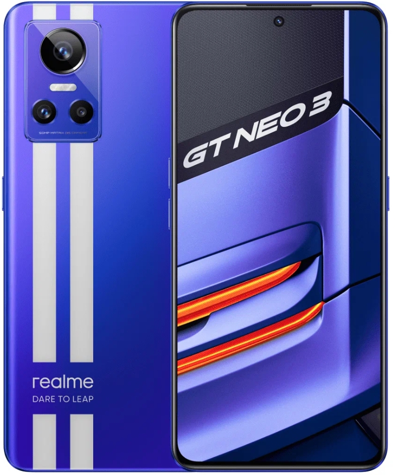 Смартфон Realme GT Neo 3 12/256GB Global Nitro Blue (Синий)
