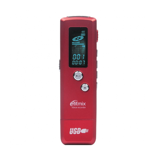 Диктофон Ritmix RR-660 4Gb Красный