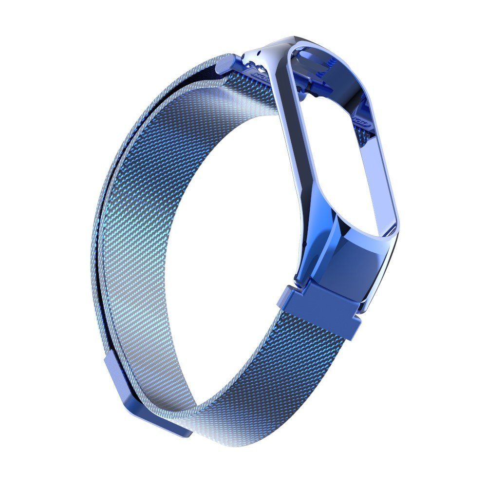 Сетчатый браслет Metal Mesh для Xiaomi Mi Band 4 Blue (Синий)