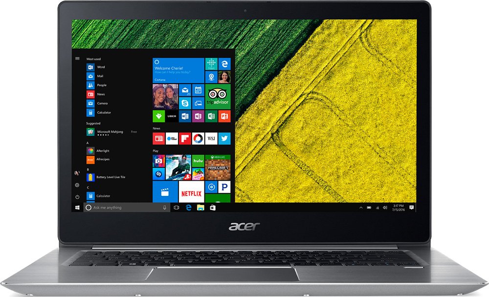 Ультрабук Acer Swift 3 SF314-52-71A6 ( Intel Core i7 7500U/8Gb/256Gb SSD/Intel HD Graphics 620/14"/1920x1080/Нет/Linux) Серебристый