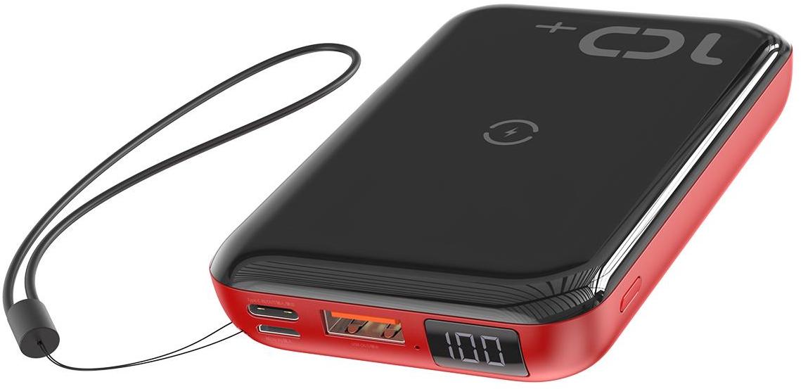 Внешний аккумулятор Baseus (PPXFF10W-19) 10000mAh Black/Red (Черный/Красный)