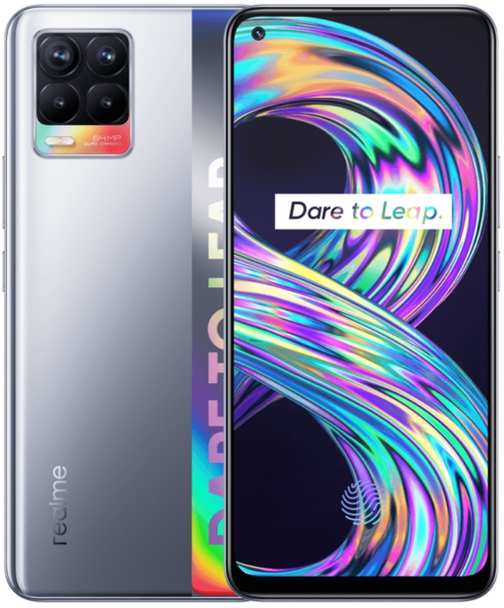 Смартфон Realme 8 4/128GB RU Cyber Silver (Серебристый)