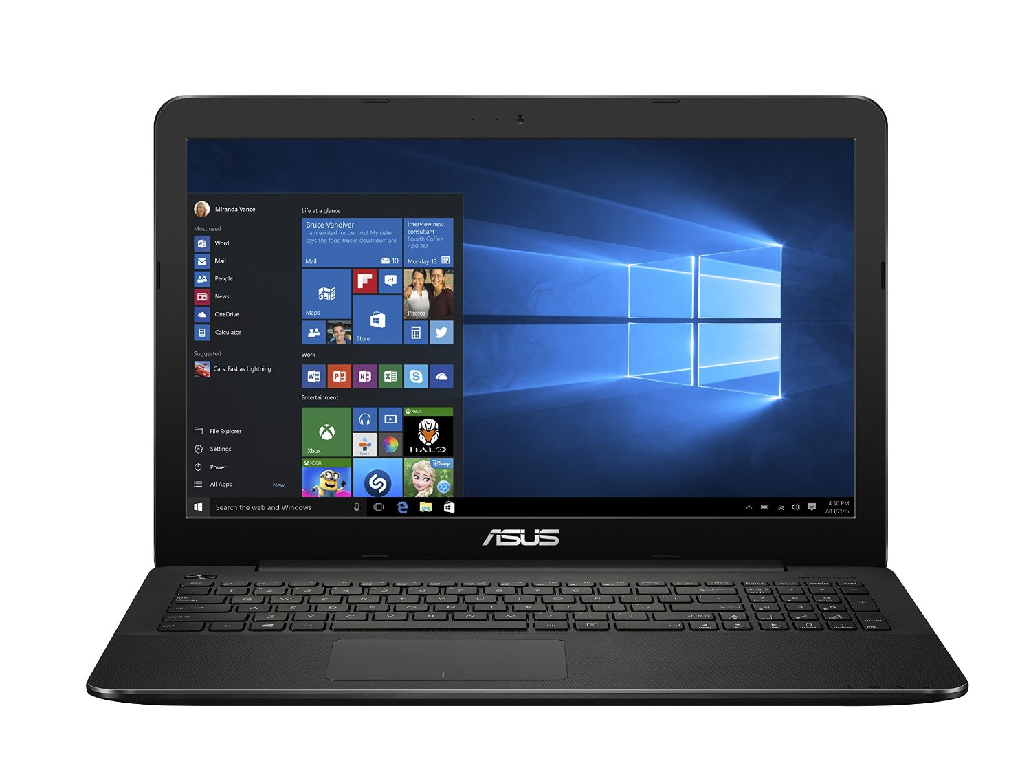 Ноутбук Asus X554LA-XX2173T ( Intel Core i3 4005U/4Gb/500Gb HDD/Intel HD  Graphics 4400/15,