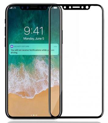 Защитное стекло 3D UVouni (0,26mm) 9H для Apple iPhone X Черный