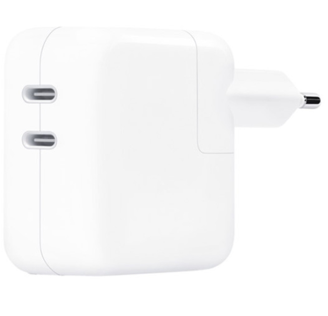 Сетевая зарядка Apple Charger Connector Travel Dual USB-C Port White (Белый)