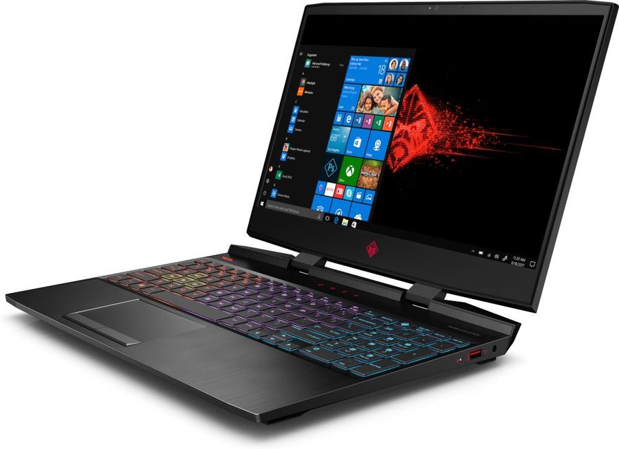Ноутбук HP Omen 15-dc0016ur ( Intel Core i7 8750H/16Gb/1000Gb HDD/128Gb SSD/nVidia GeForce GTX 1050 Ti/15,6"/1920x1080/Windows 10) Черный