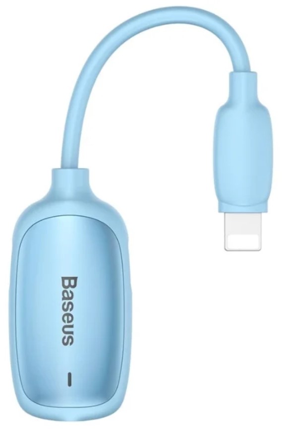 Аудио-адаптер Baseus CALL51-03 3-in-1 iP Male to Dual iP & 3.5mm Female Adapter L51 Blue (Голубой)