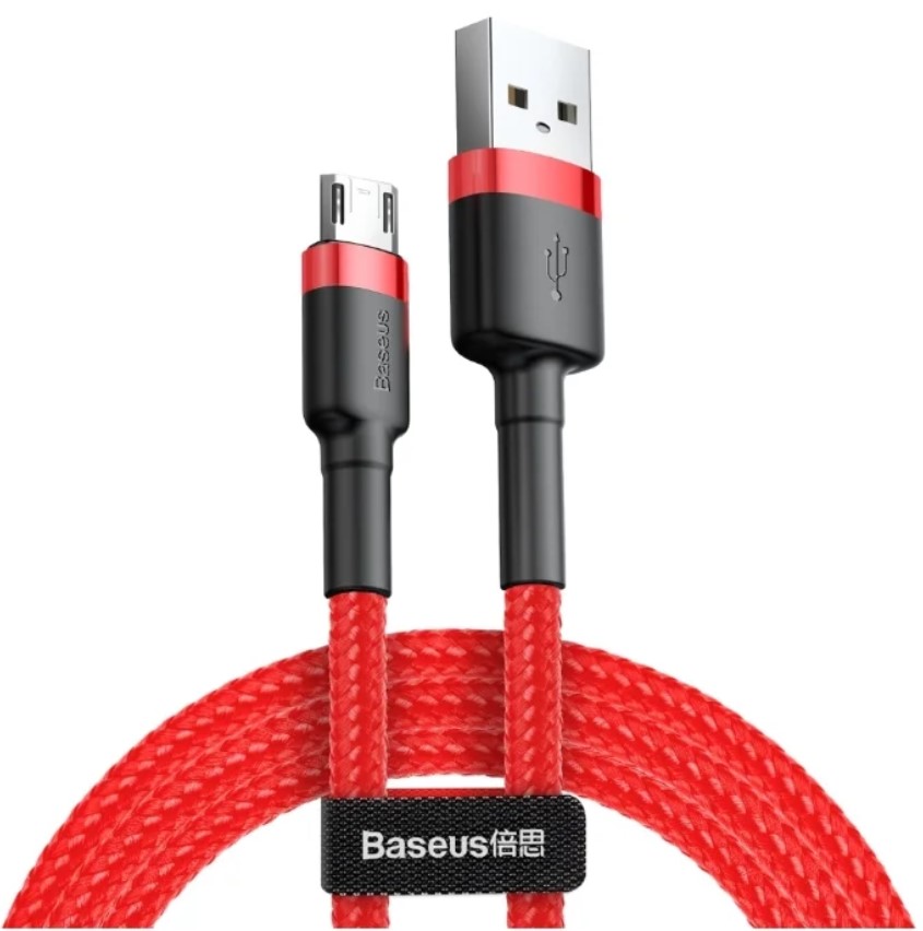 Кабель Micro USB Baseus CAMKLF-H09 Cafule USB - microUSB 3м Red (Красный)