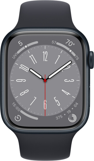 Умные часы Apple Watch Series 8, 45mm Global Midnight Sport Band