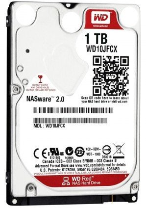 Жесткий диск Western Digital Red, 1Tb, 2.5", SATA III, HDD (WD10JFCX)