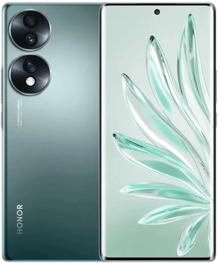 Смартфон Honor 70 5G 8/256GB Global Emerald Forest (Изумрудный лес)