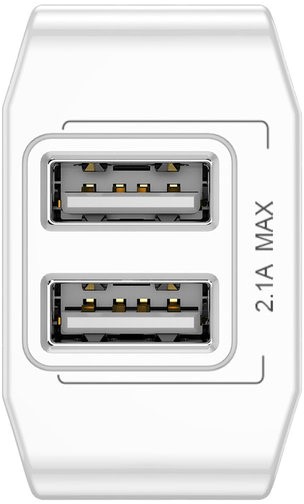 Сетевая зарядка Baseus Mini Dual-U Charger 2.1 A (CCALL-MN02) White (Белый)