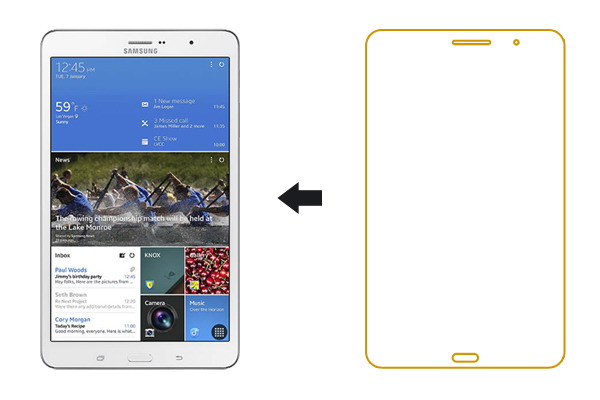 Защитная пленка Ainy для Samsung Galaxy Tab Pro 8.4 Глянцевая