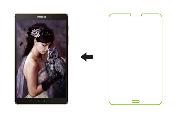 Защитное стекло Ainy (0,33mm) 9H для Samsung Galaxy Tab S 8.4 Прозрачный