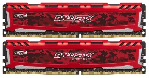 Оперативная память CRUCIAL Ballistix Sport LT BLS2C4G4D240FSE DDR4 - 2x 4Гб 2400, DIMM, Ret