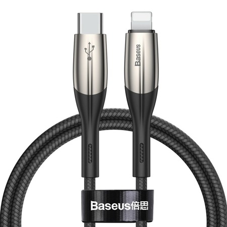 Кабель Type-C Baseus CATLSP-A01 Horizontal Data Cable Type-C to iP PD 18W 0,5м Black (Черный)