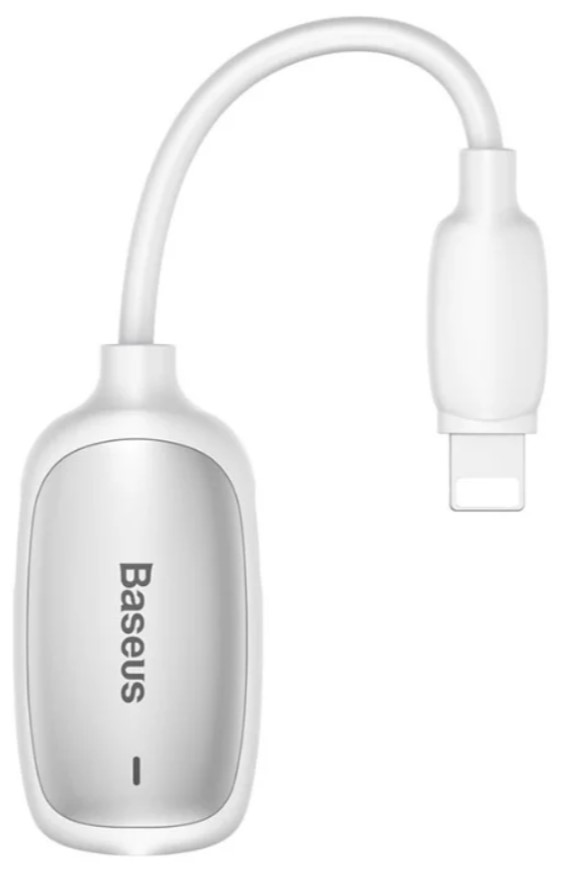 Аудио-адаптер Baseus CALL51-S2 3-in-1 iP Male to Dual iP & 3.5mm Female Adapter L51 White (Белый)