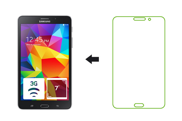 Защитная пленка Ainy для Samsung Galaxy Tab 4 7.0 Глянцевая