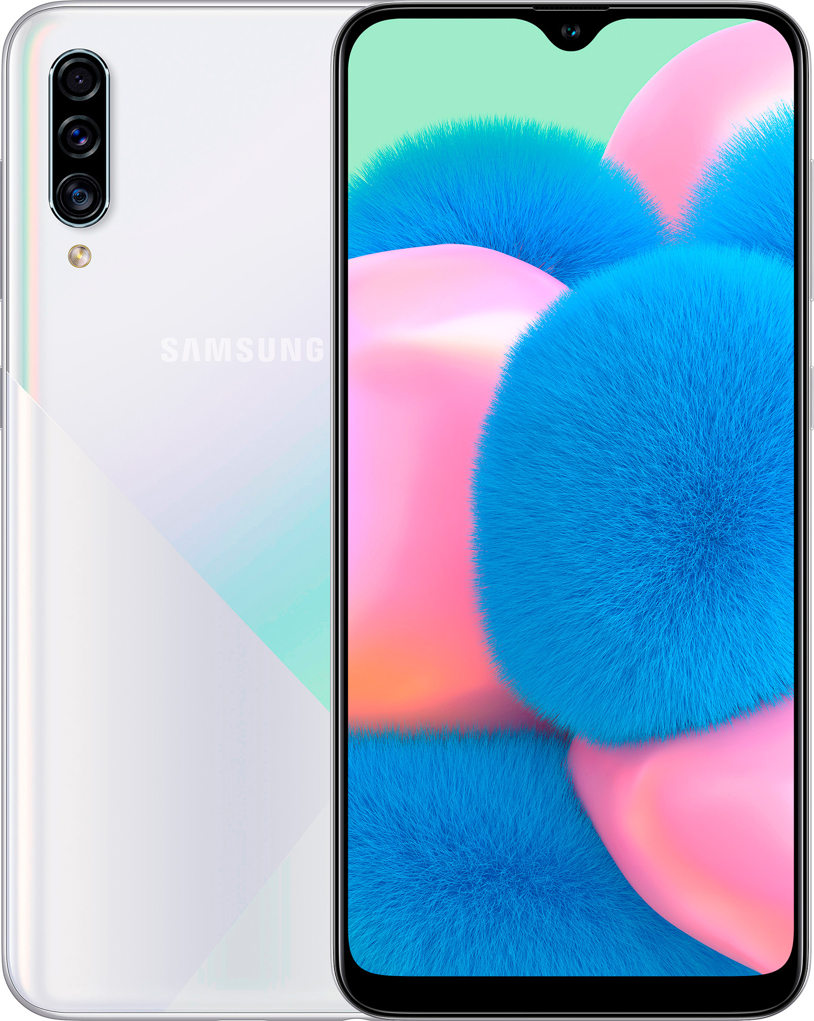 Смартфон Samsung Galaxy A30s 4/128GB Prism Crush White (Белый)