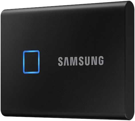 Внешний SSD Samsung Portable SSD T7 Touch 500Gb Black (Черный)