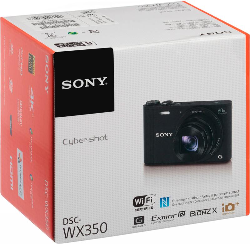 Цифровой фотоаппарат Sony Cyber-shot DSC-WX350 Черный