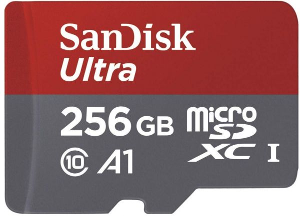 Карта памяти SanDisk Micro SDXC UHS A1 256GB Class 10 Переходник в комплекте (SDSQUAR-256G-GN6MA)