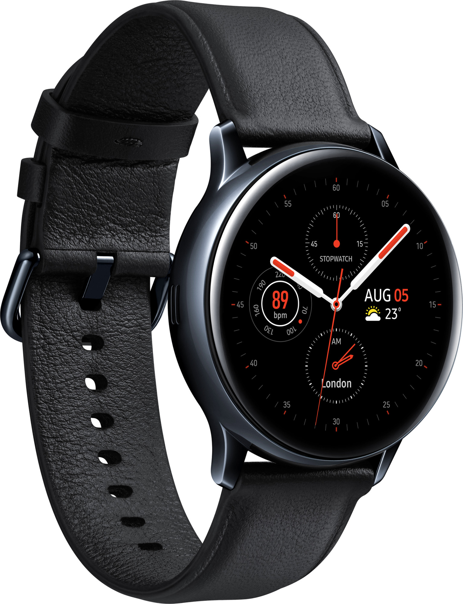 Умные часы Samsung Galaxy Watch Active2 Сталь, 44mm Black (Черный)