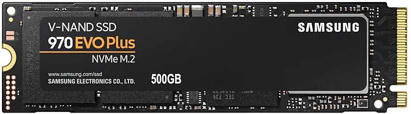 SSD Накопитель Samsung 970 EVO Plus, 500Gb, M.2 2280, PCI-E x4, SSD (MZ-V7S500B)