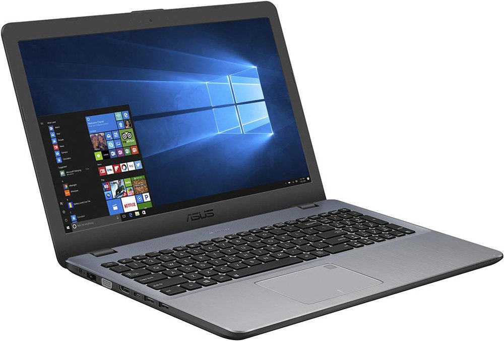 Ноутбук Asus VivoBook X542UR-GQ501R ( Intel Core i5 7200U/4Gb/500Gb HDD/nVidia GeForce 930MX/15,6"/1366x768/Нет/Windows 10 Professional) Темно-серый