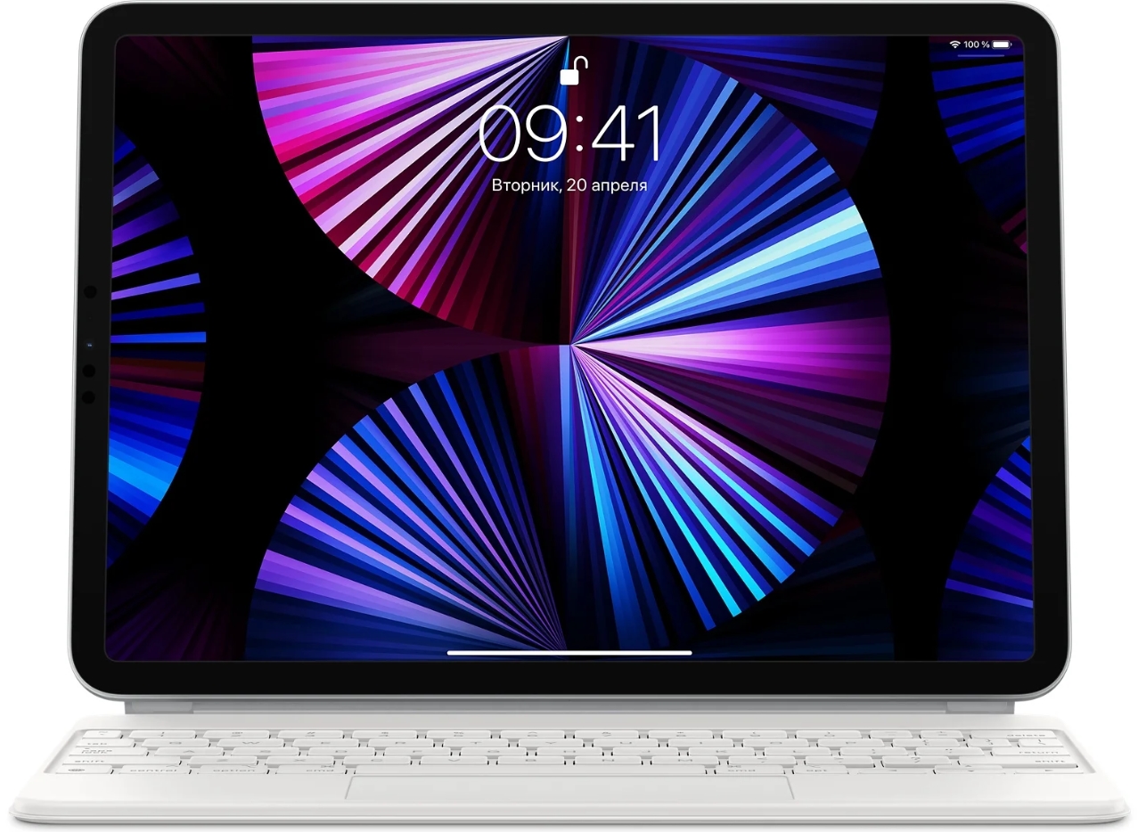 Чехол-клавиатура Apple Magic Keyboard для iPad Pro 11 белый, кириллица+QWERTY