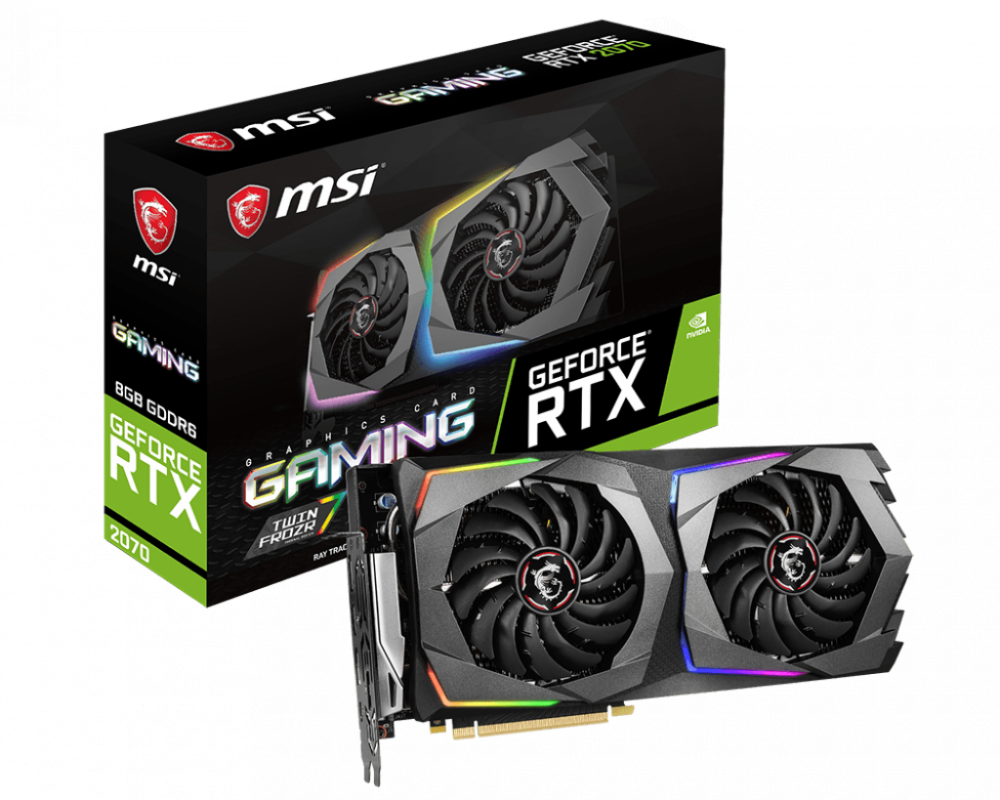 Видеокарта MSI GeForce RTX 2070 GeForce RTX 2070, 8Gb, GDDR6 (602-V373-35SB1811001277)