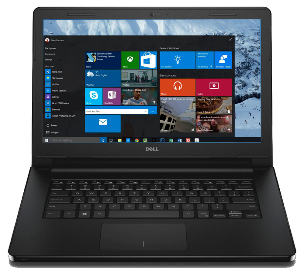 Ноутбук Dell Inspiron 3452 ( Intel Celeron N3050/2Gb/32Gb SSD/Intel HD  Graphics/14