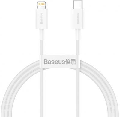 Кабель Кабель 2 в 1 Baseus Superior Series Fast Charging Data Cable Type-C to iP PD 20W 1м (CATLYS-A02) White (Белый)