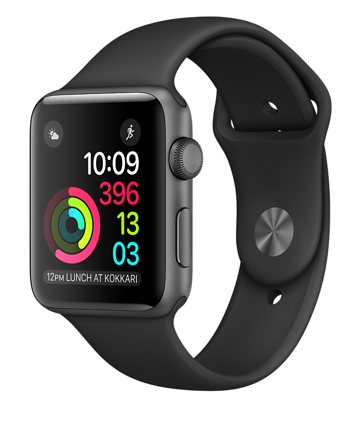 Умные часы Apple Watch Series 2 42mm Aluminum Case Black, 42mm