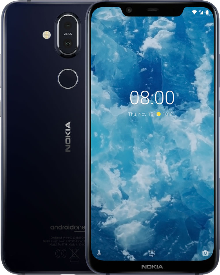 Смартфон Nokia 8.1 64GB Dark Blue (Синий)