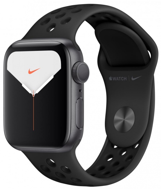 Умные часы Apple Watch Series 5 GPS 44mm Aluminum Case with Nike Sport Band Space Gray (Серый космос/антрацитовый/черный)