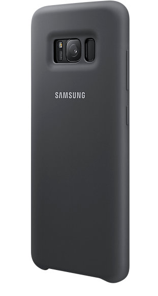 Силиконовая накладка Silicon Silky And Soft-Touch Finish для Samsung Galaxy S8 Черный