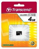 ����� ������ Transcend Micro SDHC 4GB Class 4 ��� ����������� (TS4GUSDC4)